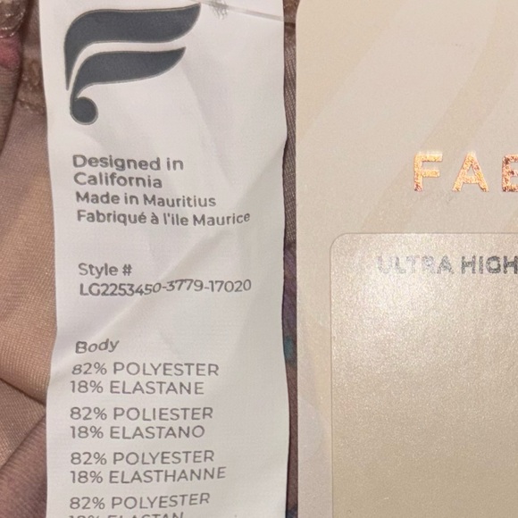 Fabletics Leggings PureLux Ultra High Waist Cropped Leggings Saguaro Floral XS - Picture 10 of 14